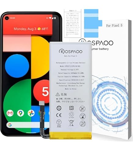 Amazon | Google Pixel 5 128 GB、Sorta Sage、SIM フリー | Google