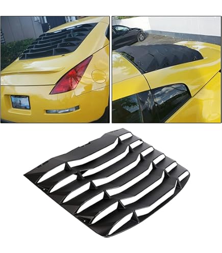 Amazon.co.jp: HK5 2ピース ABSプラスチック リアウィンドウ ルーバー