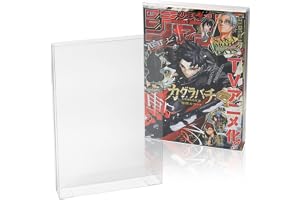 EYESRAIL 【コレクター開発ｘ国内製造】 ブックガーディアン ハード コレクションケース UVカット 透明 保護 保管 クリアケース ディスプレイ用 少年誌 マンガ 単行本 コミック (ジャンプ, サンデー, マガジン 週刊誌B5用 Mサイズ スリーブケース対応, 【3個】)