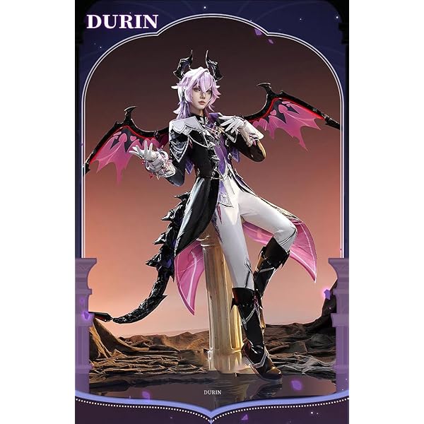 Amazon.co.jp: [FQRWOKAQO] 原神ドゥリン コスプレ衣装 [ 翼 尾