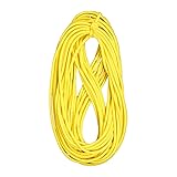 金天馬 ウーリー 丸ゴム 3㎜ ヘアゴム 10ｍ 手芸材料 シュシュ 髪ゴム 大人 キッズ おしゃれ かわいい 日本製 (黄色)