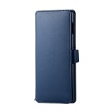 エレコム Galaxy S10+ ケース 手帳型 NEUTS ソフトレザー モダン×カジュアル [心地よいスタンダード] マグネット付き スタンド機能 ネイビー PM-GS10PPLFY2NV