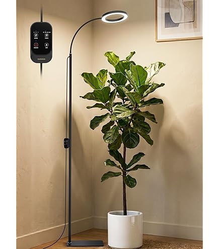 Amazon.co.jp: 屋内植物用36Wグローライト、スタンド付きフル