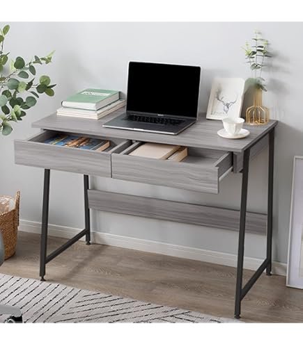 Amazon | パソコンデスク 引き出し付き PCデスクdesk 大容量 省