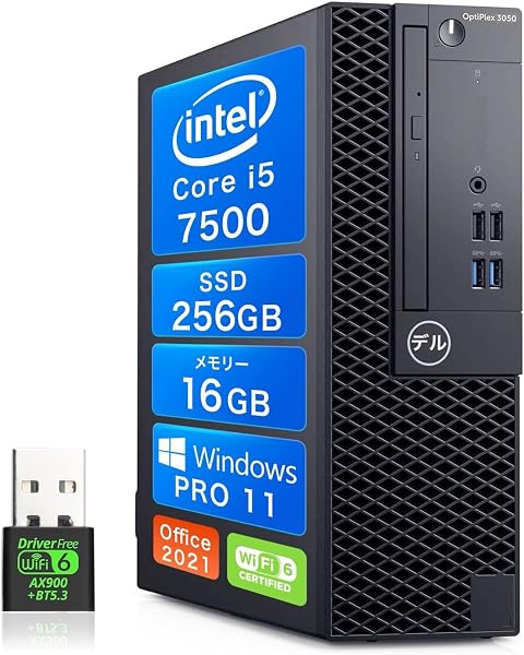 Refurbished DELL/Desktop PC/OptiPlex 3050SFF/Desktop Computer/High Performance 7th Gen Core i5 7500/Windows 11 Desktop/Office 2021 Included/WIFI 6/Bluetooth 5.3/DP/HDMI/USB 3.0/4K HD Support - 1