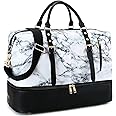 Weekender Overnight Bag Oversized Travel Duffel for Men and Women Carry On Tote Shoe Compartment