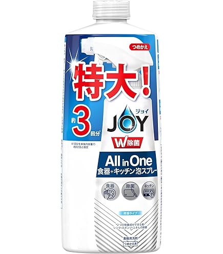 Amazon.co.jp: ジョイ オールインワン 泡スプレー 食器用洗剤