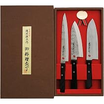 Amazon｜佐竹産業 包丁 3点セット 日本製 三徳包丁/出刃包丁/刺身包丁