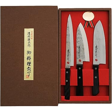 ＜美品＞三木彦辰　包丁セット（包丁カバー＆菜箸付き） 三木刃物製作所