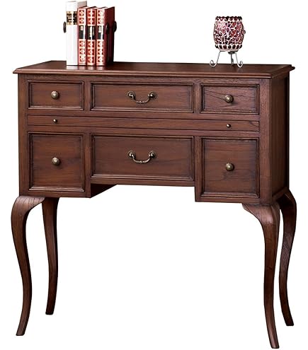 Amazon｜チェスト リビングチェスト 4段 スライド棚付 アンティーク風