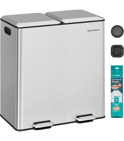 Amazon｜イーケーオー EKO ゴミ箱 タッチプロ ビン 横型分別20+20L