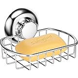 MaxHold ソープホルダー ソープディッシュ 石鹸置き スポンジ置き スポンジホルダー スポンジラック 吸盤 ステンレス 錆び防止