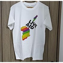 【値下げ】Vintage 80s ライブエイドTシャツ VINTAGE(ヴィンテージ) 80s LIVE AID ライブエイド 半袖Tシャツ