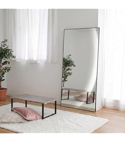 Amazon.co.jp: Brisafe 割れない鏡 幅100cm×高さ150cm 自立ミラー