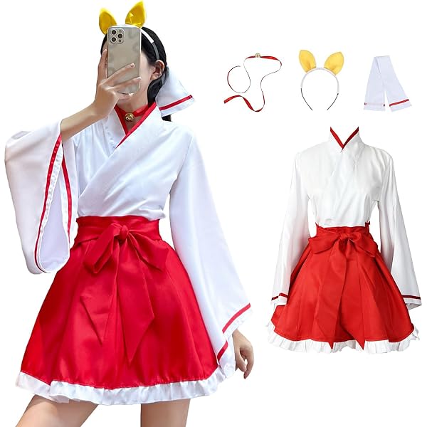 Amazon.co.jp: [通用] 【スイカ コス 】 本間ひまわり 巫女服 コスプレ