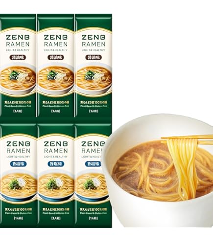 Amazon.co.jp: 【糖質オフの豆100%麺】 ZENB ゼンブ ヌードル 丸麺 48