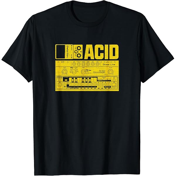 Amazon | シンセサイザー 電子音楽プロデューサー 波形シンセ Tシャツ 
