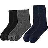 SYFWJX Winter Super Thick Wool Socks Plus Size Men's and Women's Warm Cashmere Socks Extra Thick and Plush Terry Socks Warm S