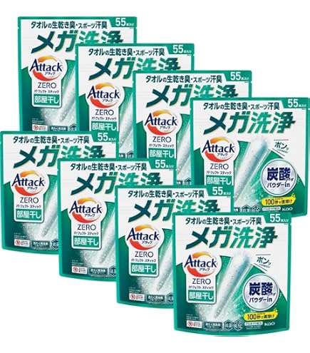 Attack ZEROパーフェクトスティック55本入り 8セット Amazon.co.jp: アタック 【ケース販売】ZERO パーフェクトスティック