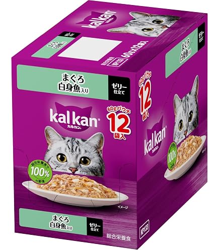 Amazon.co.jp: カルカン パウチ 1歳から 60g×12袋 まぐろ 平目入り 成