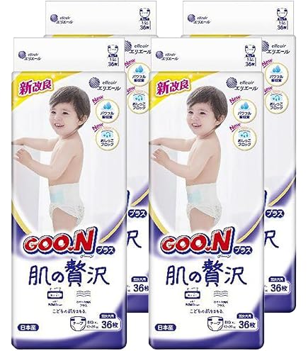 Amazon.co.jp: 【テープ Lサイズ】グーンプラス 肌の贅沢(9~14kg 