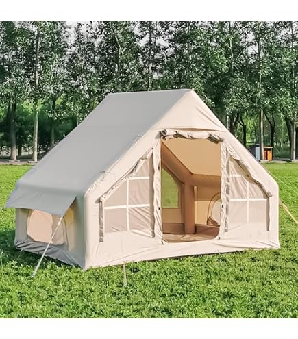 Amazon.co.jp: インフレータブルテント 1～3人用 4面換気 エアーテント