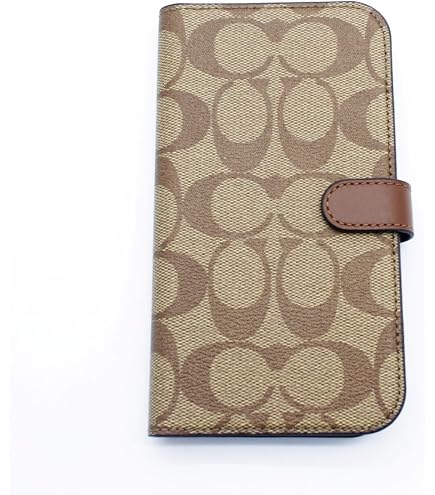 Amazon.co.jp: Coach Signature Canvas Wallet Folio iPhone 15 Pro