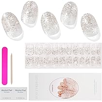 グリッター ネイルシール 10枚セット Amazon | Chisafly ジェルネイルシール 硬化タイプ ネイルシール 貼る