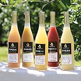 山下屋荘介 果汁100% フルーツジュース 5種 ギフトセット (500ml×5本 / 信州産/常温/りんご もも 洋梨 プルーン 王林) (ギフト/贈り物) ジュース 詰め合わせ 飲み比べセット 国産