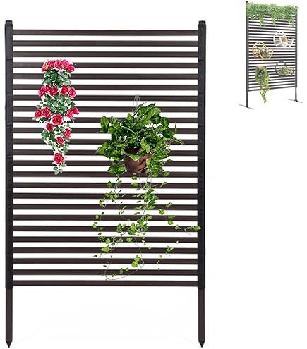 Amazon | Caroeas 目隠しフェンス ボーダーフェンス 屋外 幅120×高さ
