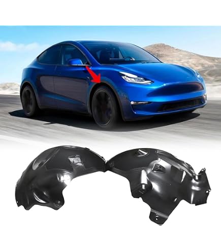 Front Left Fender Flare / Wheel Arch Molding For 2020-2022 Tesla Model Y (Black Textured)