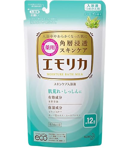 Amazon | エモリカ 薬用スキンケア入浴液 ハーブの香り 本体 450ml
