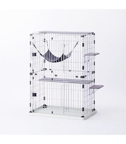 ボンビアルコン (Bonbi) キャットゲージ3段★中古★キャットサークル ボンビアルコン ボンビアルコン[bonbi] ウッドワンサークルキャット3段