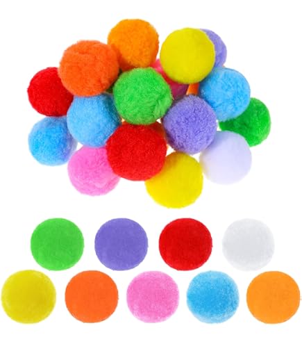 thumbnail image 2 of Eppingwin 90PCS Multicolor Pom Poms,1.5 Inch Soft Palestine 2 of 14