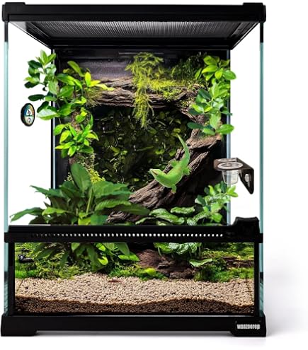 Amazon | Zoo Med ReptiBreeze LED Lights Deluxe Black Screen Cage