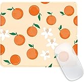 【Seorsok】 マウスパッド 疲労軽減 かわいい ゴム底 ドゲーミング ピンク マウスマット 装飾 パーソナライズ デスクマット 滑り止め 水洗い 耐久性良い 柔軟 おしゃれ オフィス/ホーム用 適度な表面摩擦 9.5 X 7.8 インチ，フルー