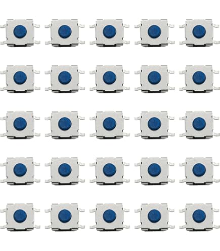 Amazon.co.jp: uxcell タクトスイッチ 10個入り 3×3×2mm ブラック