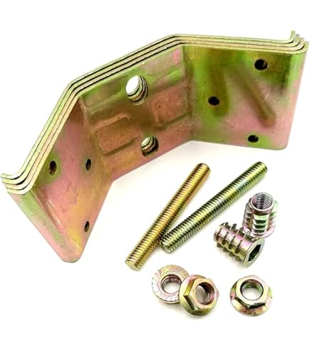 Amazon.co.jp: テーブル脚 コーナー金具(ダブル)NEW 4個 ボルト/鬼