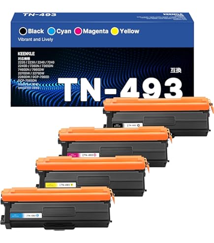 brother TN-493トナーカートリッジ3マゼンタ、イエロー、シアン ブラザー工業 TN-493 シアン/マゼンタ/イエロー お買い得カラー3