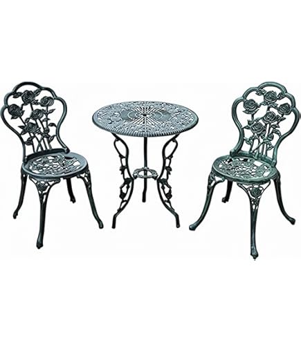 Amazon.co.jp: アルミ製 ガーデンチェアセット エレガント