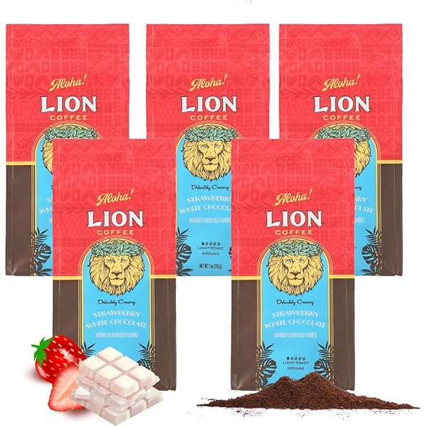 Amazon.co.jp: ライオンコーヒーヘーゼルナッツ 7oz 198g ×5個