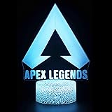 AUKKIC Apex ナイトライト デスクランプ エーペックス レジェンズ キャラクター グッズ 7色変換 リモコンライト 無段階調光 間接照明 雰囲気 プレゼント 飾り付け 子供 誕生日 結婚式 進学 新年のお祝い クリスマス バレンタインデー 