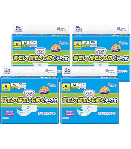 Amazon | 【まとめ買い】【業務用】 アテント テープ 式 背モレ・横