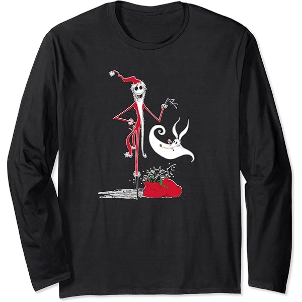 ナイトメアビフォアクリスマス 長袖 トップス Tシャツ ディズニー ナイトメア NIGHTMARE BEFORE CHRISTMAS・ナイトメア ビフォア クリスマス