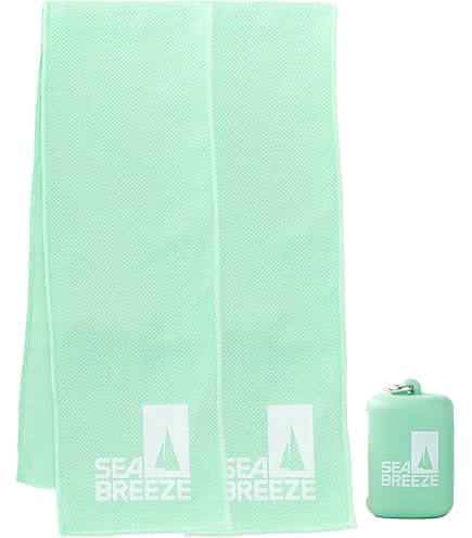 Amazon｜シーブリーズ SEABREEZE クーラータオル 濡らして 振って