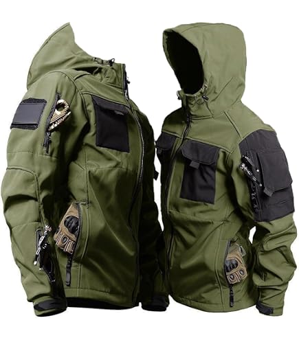 Amazon.co.jp: メンズタクティカルジャケットアウトドア防水多機能