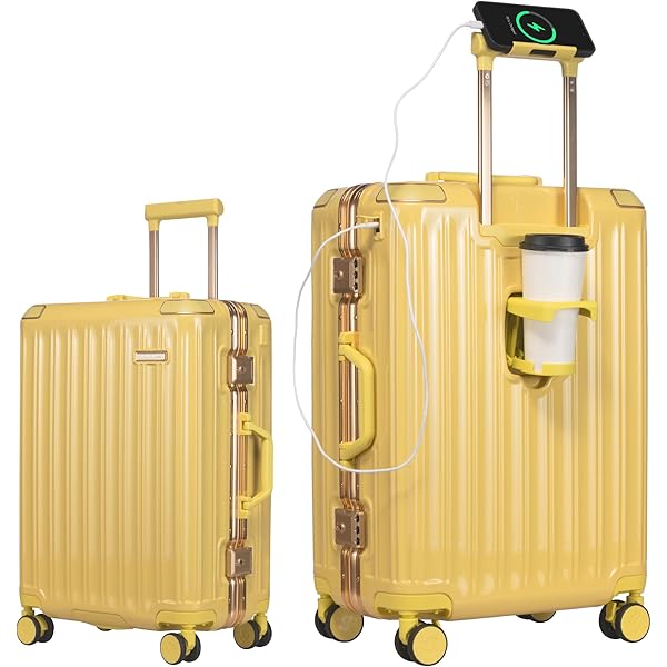 Amazon | [GURAMU] スーツケース S M Lサイズ アルミフレーム USB