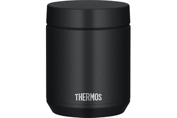 【食洗機対応モデル】 サーモス 真空断熱スープジャー 400ml ブラック 全パーツ食洗機OK 保温保冷 お手入れ簡単 口当たりがやさしい丸口設計 スタンダードモデル JED-400 BK