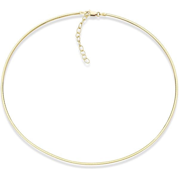 Amazon | オメガ ネックレス K18YG/WG リバーシブル 約 2.5mm幅 / 約