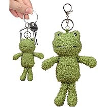 カエルデザイン人形型キーホルダー Amazon.co.jp: カエルのぬいぐるみキーホルダー、カエルの